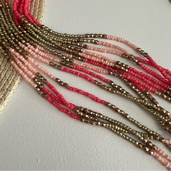 The Limited Coral & Pink Beaded Necklace - Picture 4 of 4